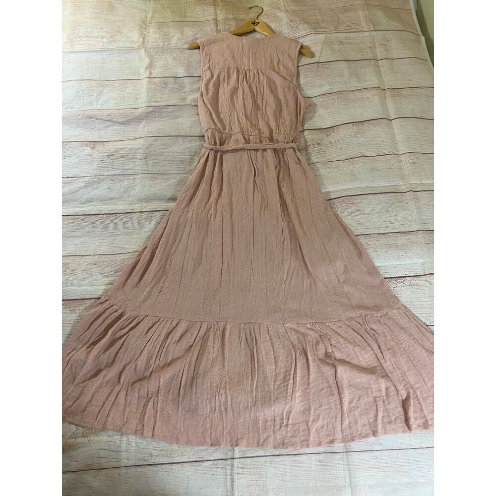 Knox Rose Women's Boho Maxi Wrap Dusty Pink Maxi Dress - XL - Picture 11 of 11